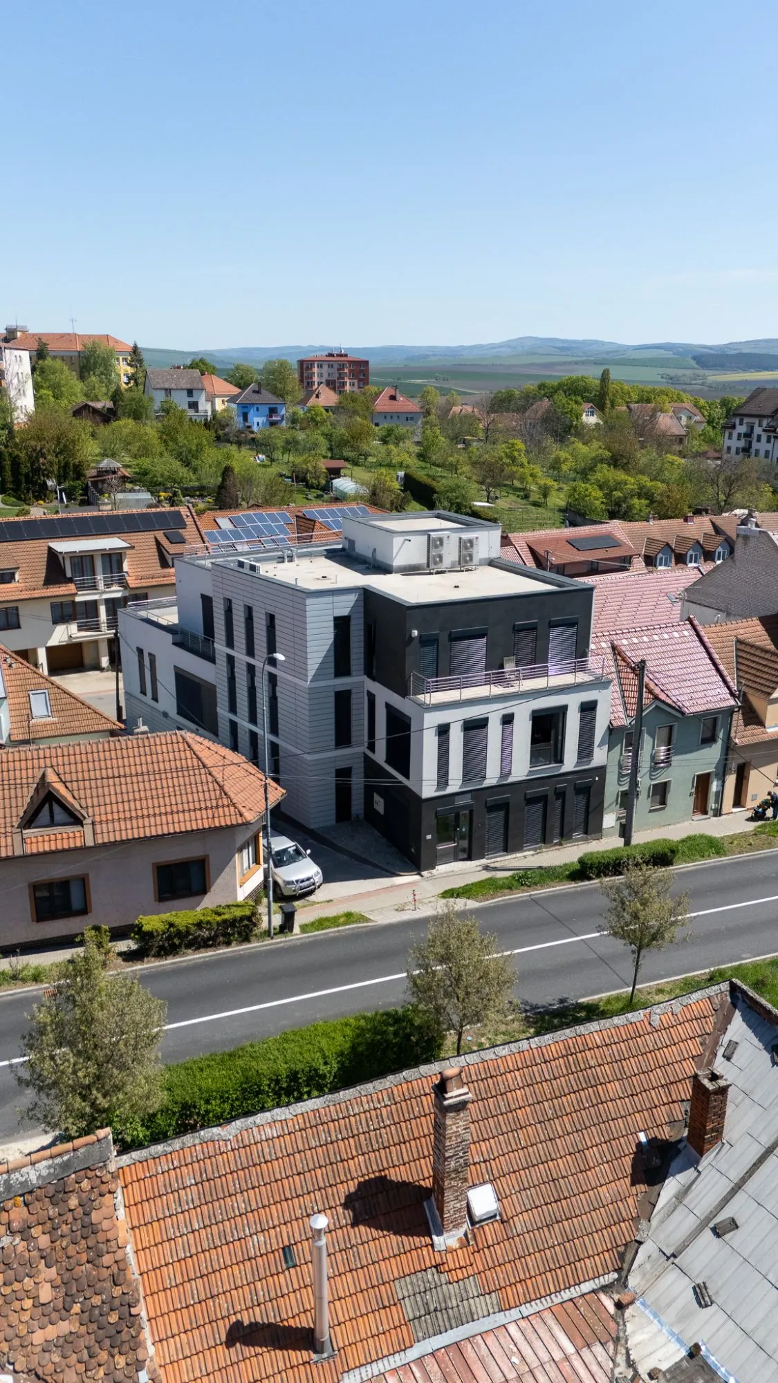 Budova s kanceláří VYKYMEDIA na Horních Valech v Uherském Brodě
