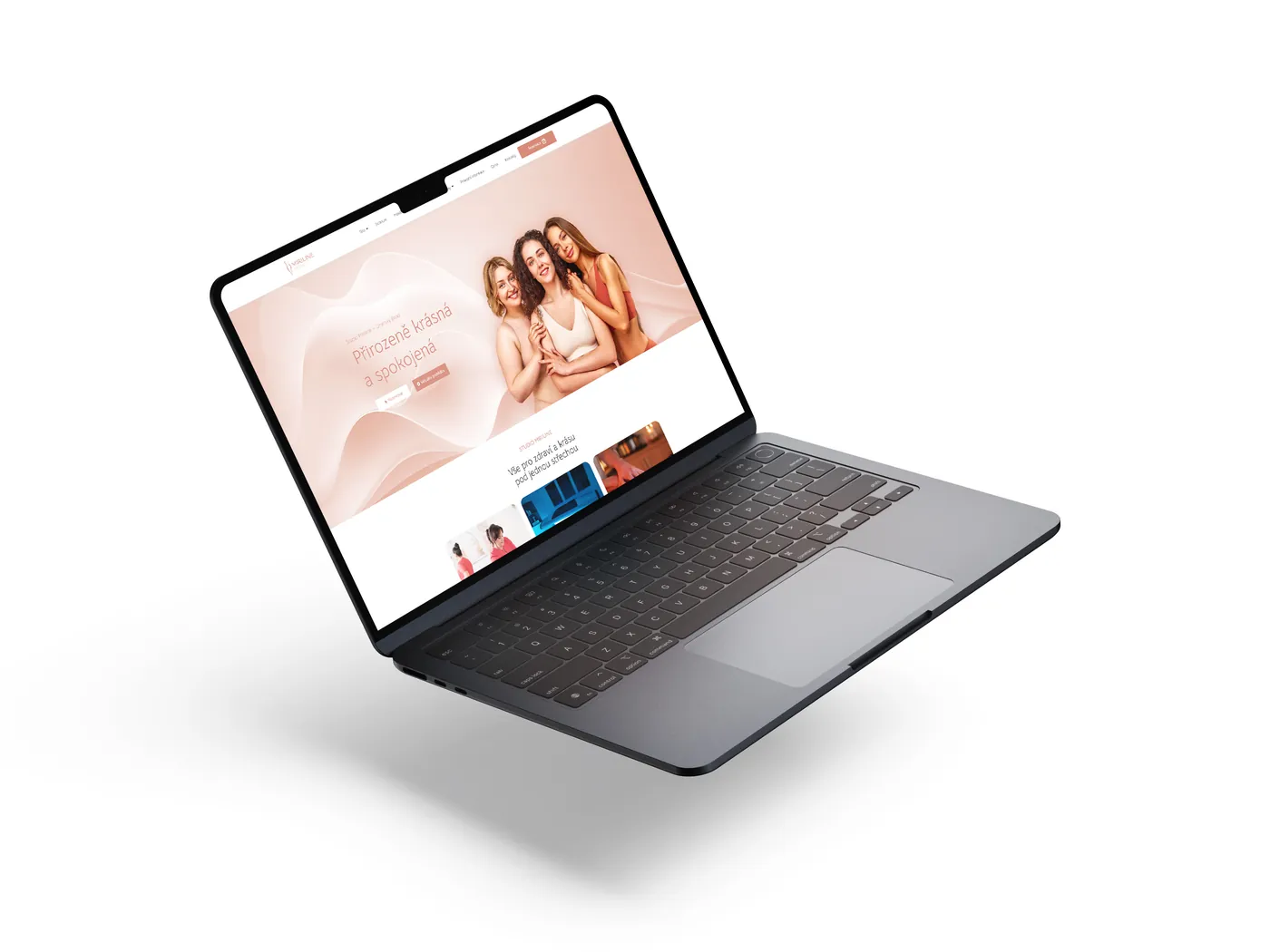 Studio Miriline: Web kosmetického studia s online objednávkou